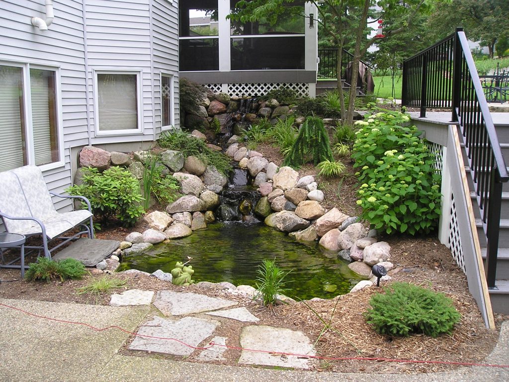 landscape projects with pond